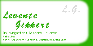 levente gippert business card